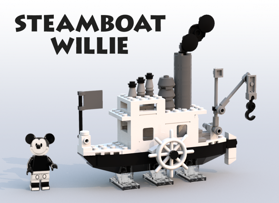 Steamboat Willie Lego