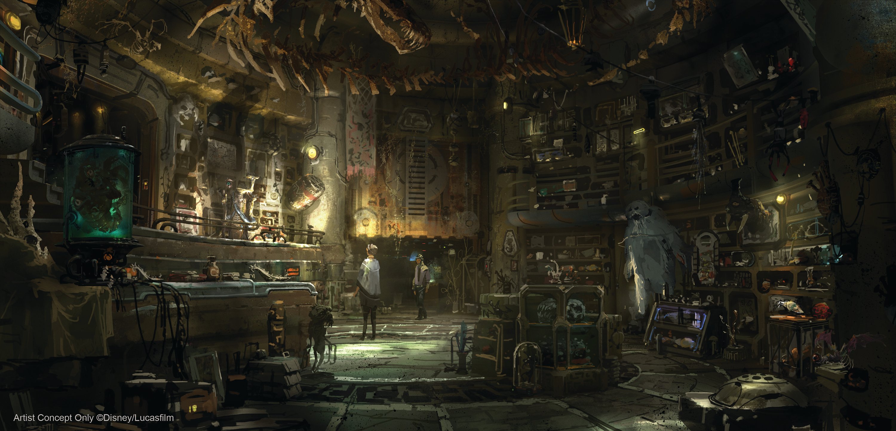 galaxy's edge boutiques et restaurants