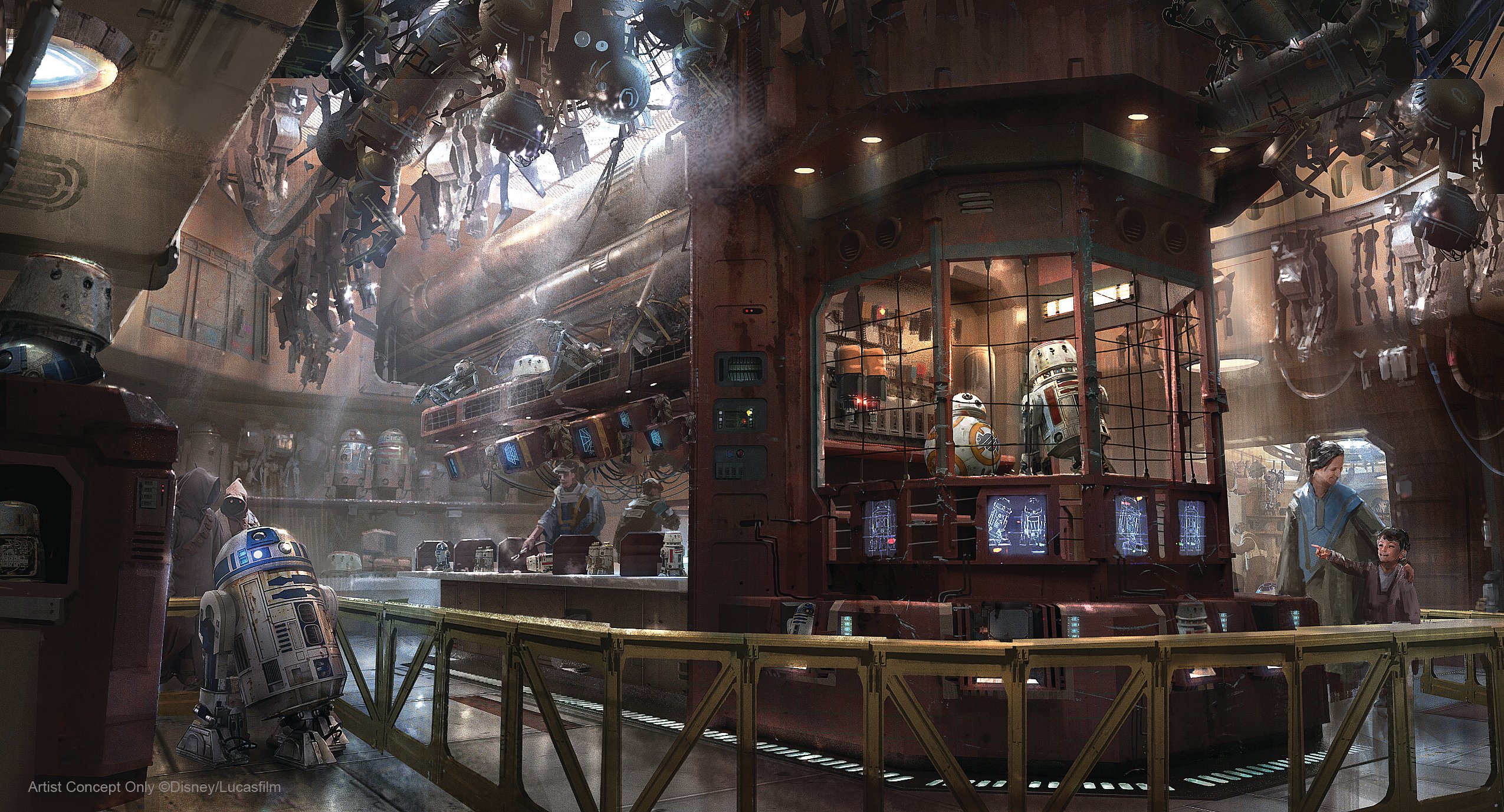 galaxy's edge boutiques et restaurants
