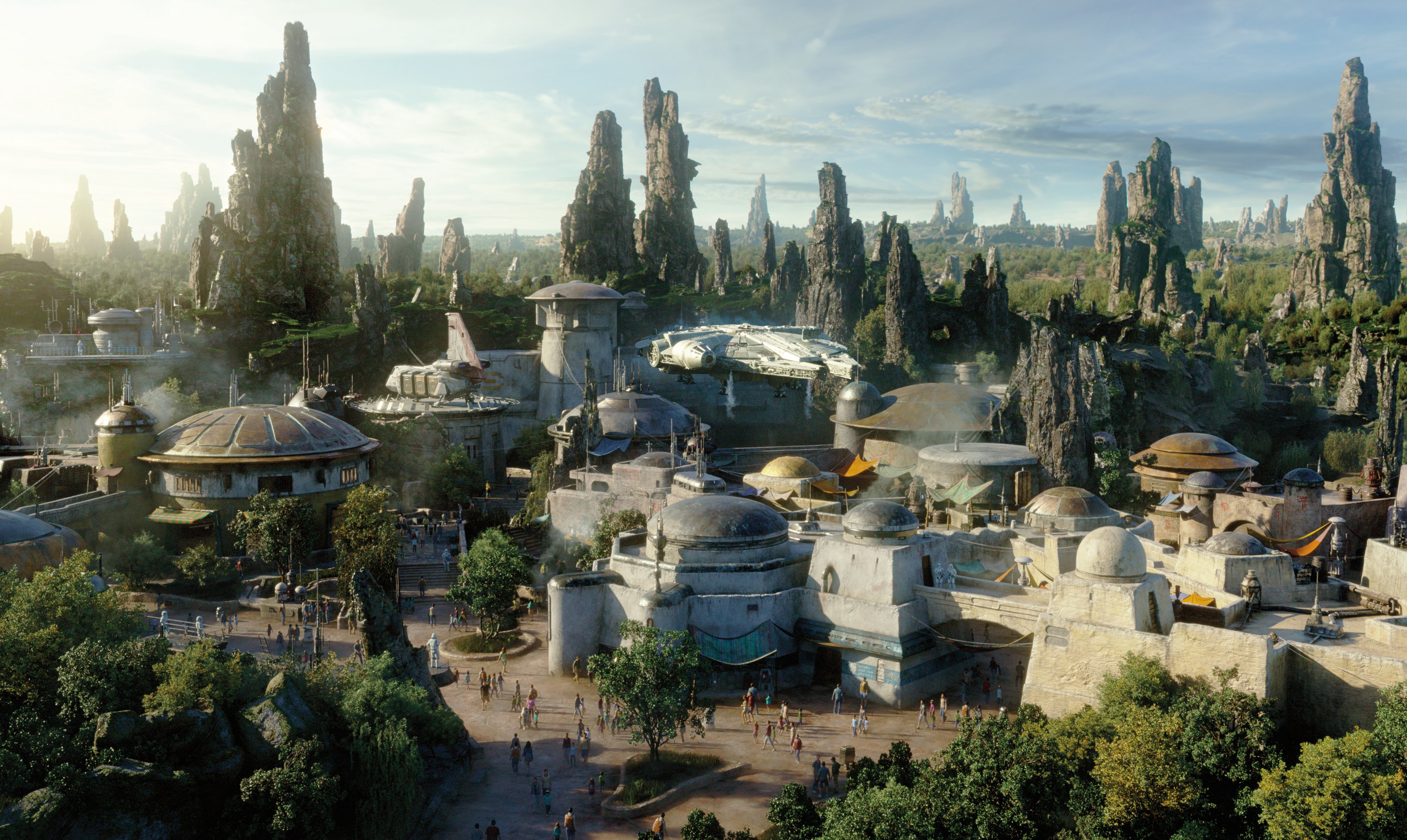 galaxy's edge boutiques et restaurants