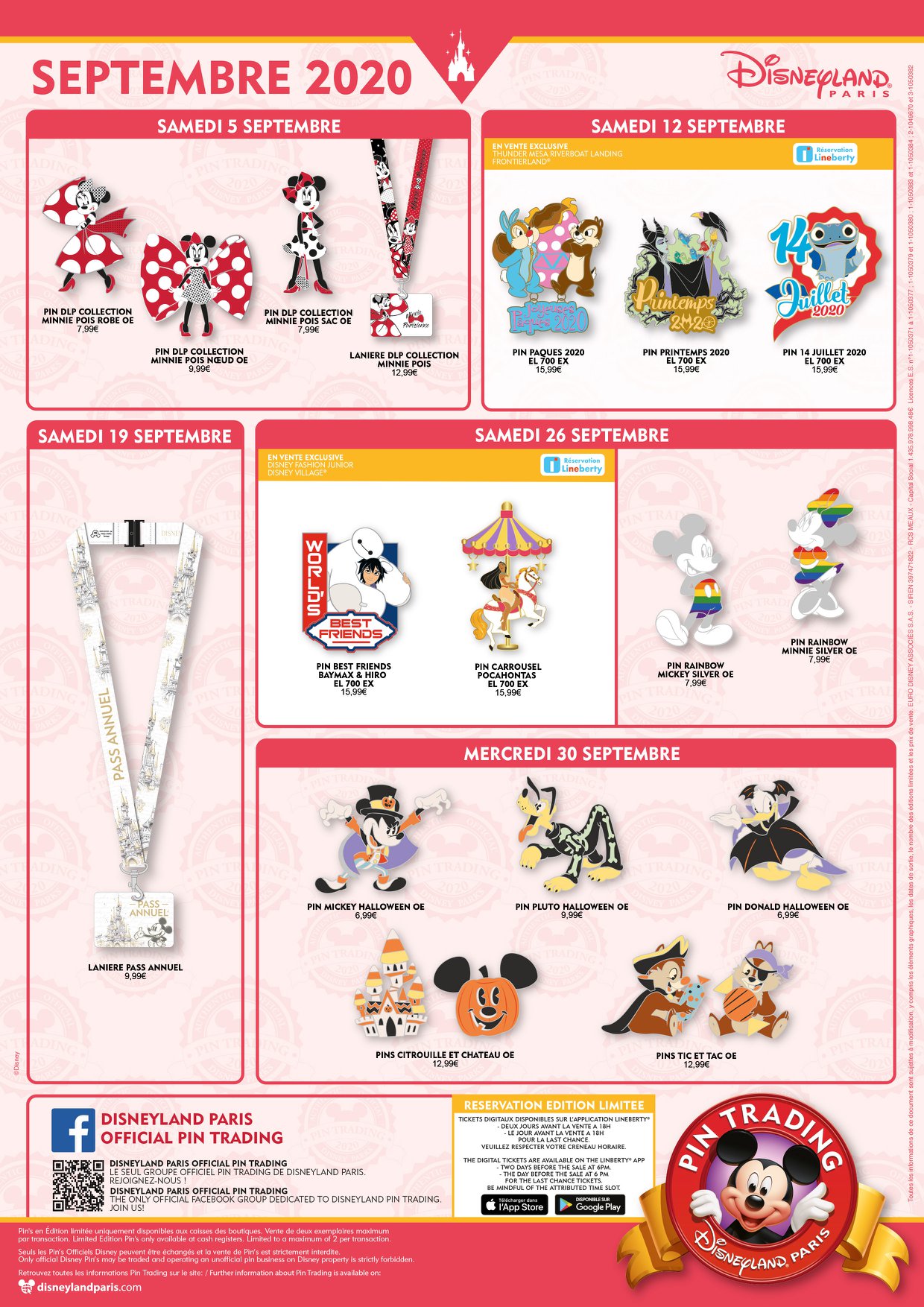 pin trading disneyland paris septembre 2020