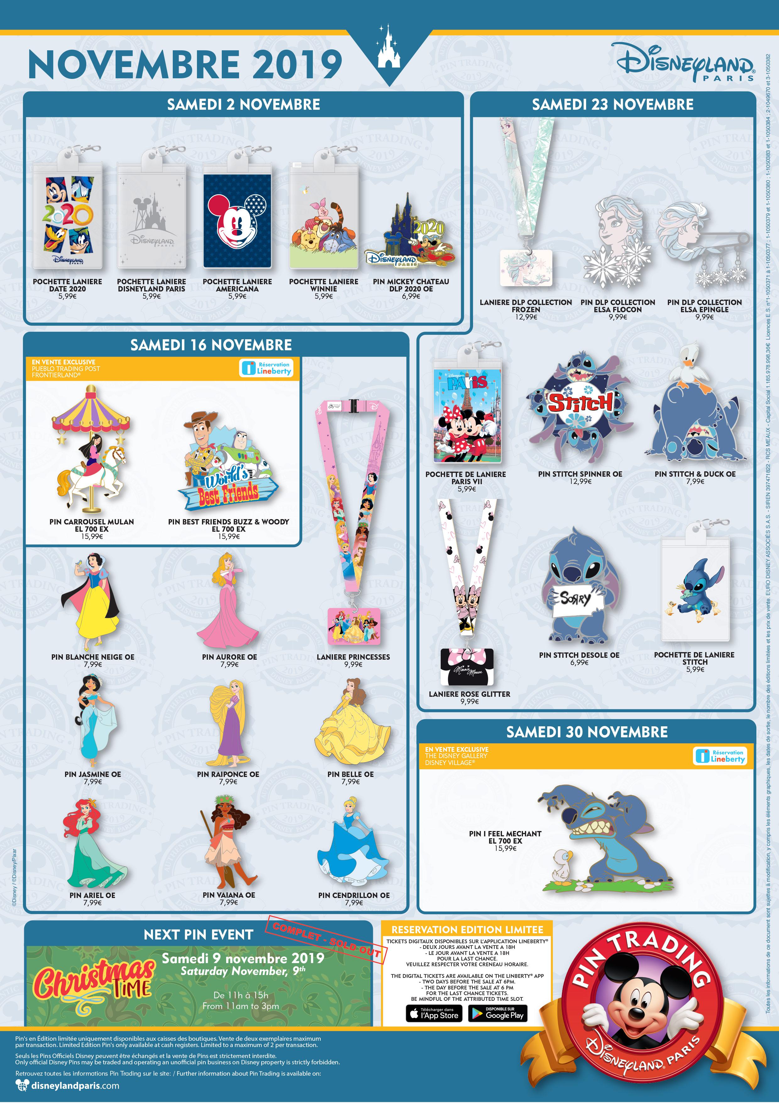 pin trading novembre 2019