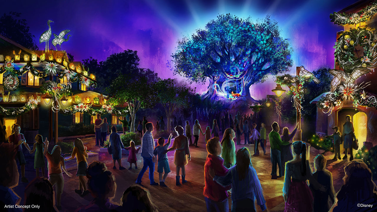 tree of life noël à walt disney world