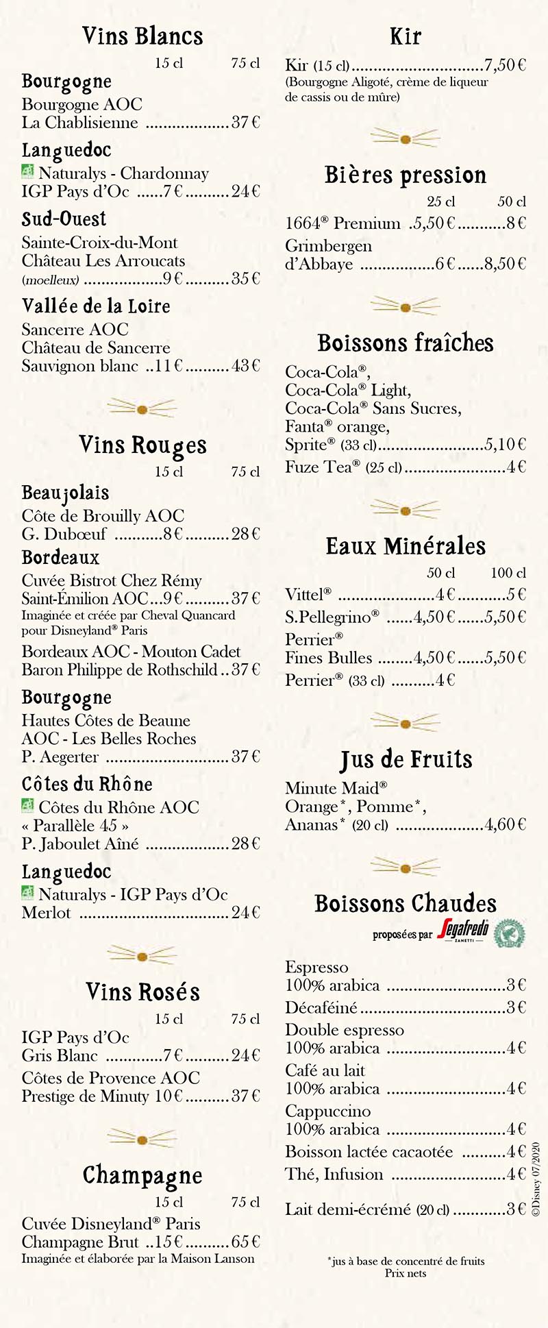 restaurants disney