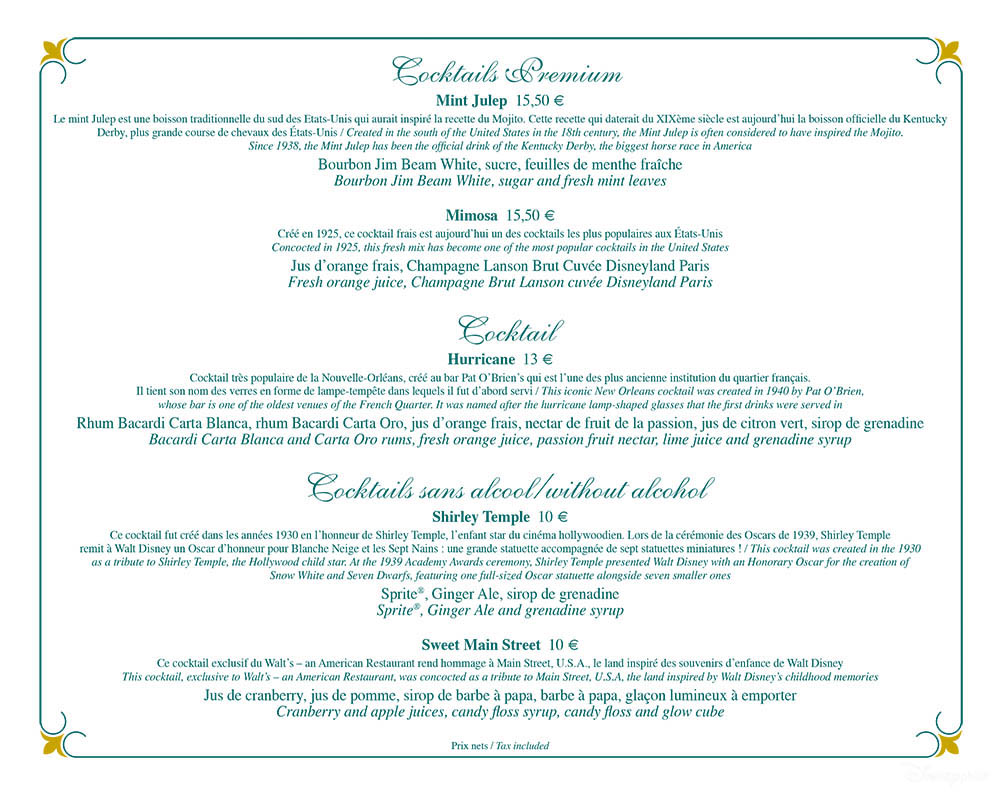 carte restaurants walt's 13-2