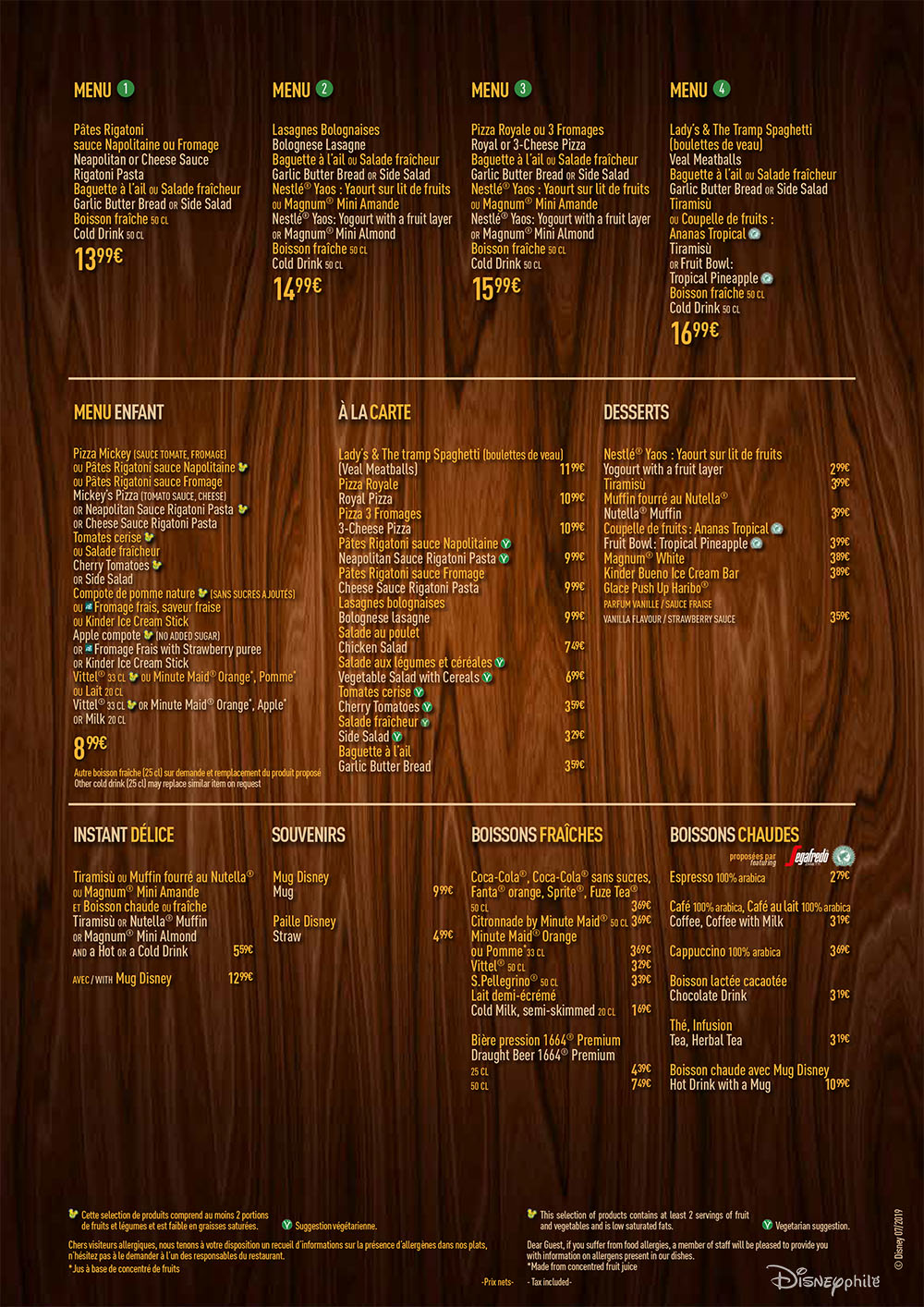 pizzeria bella notte carte