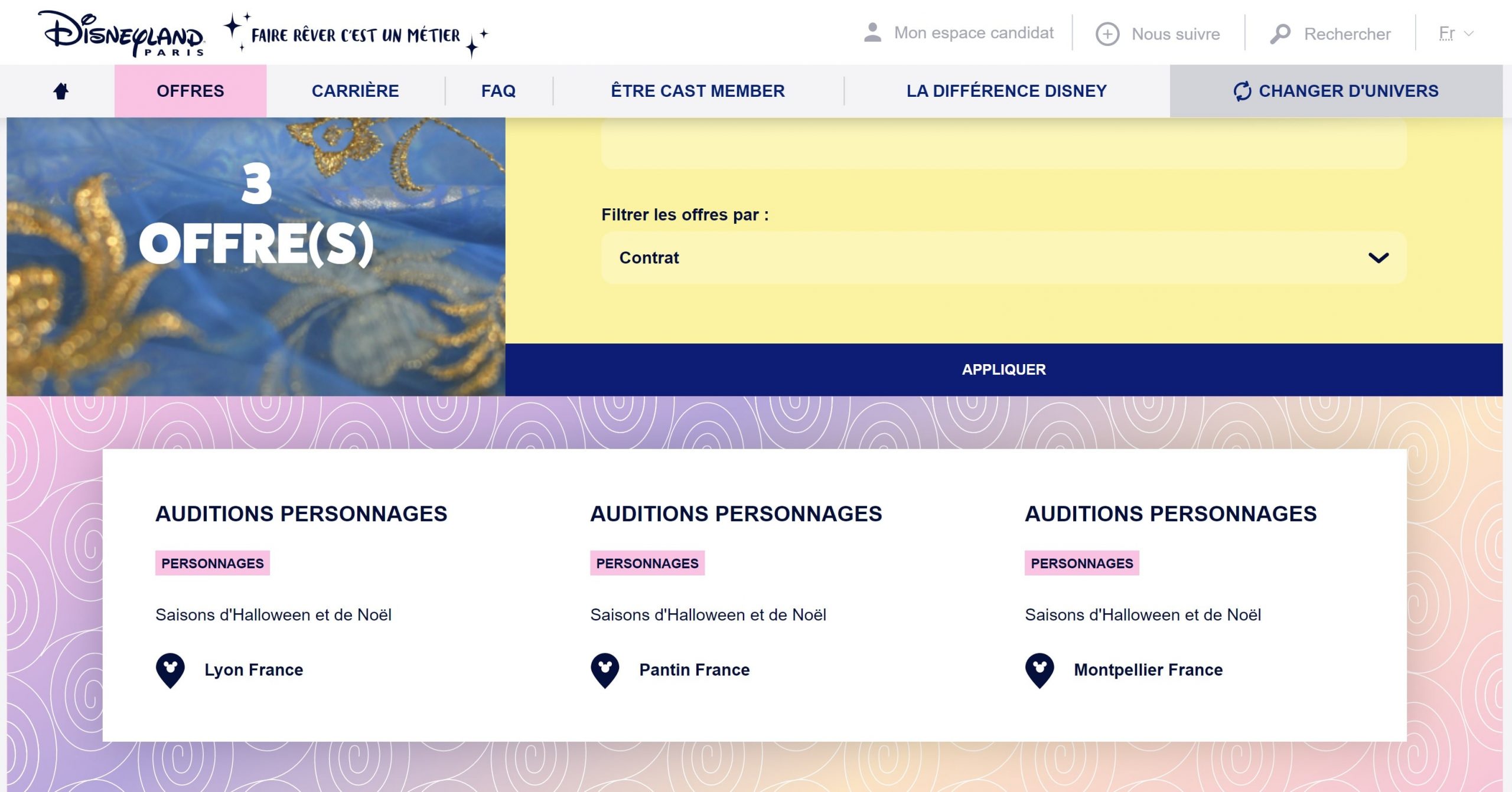 disneyland paris careers auditions personnages réouverture-min