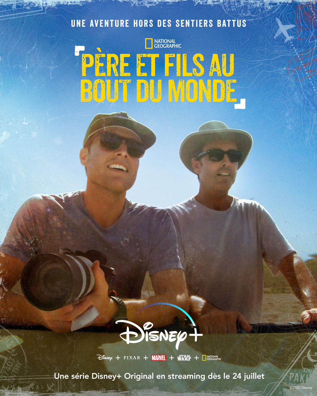 père et fils au bout du monde poster