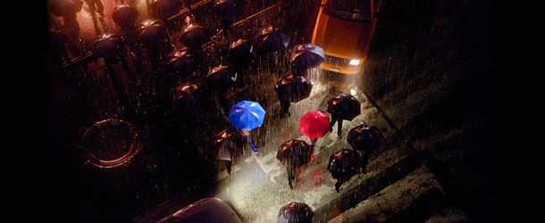 le parapluie bleu