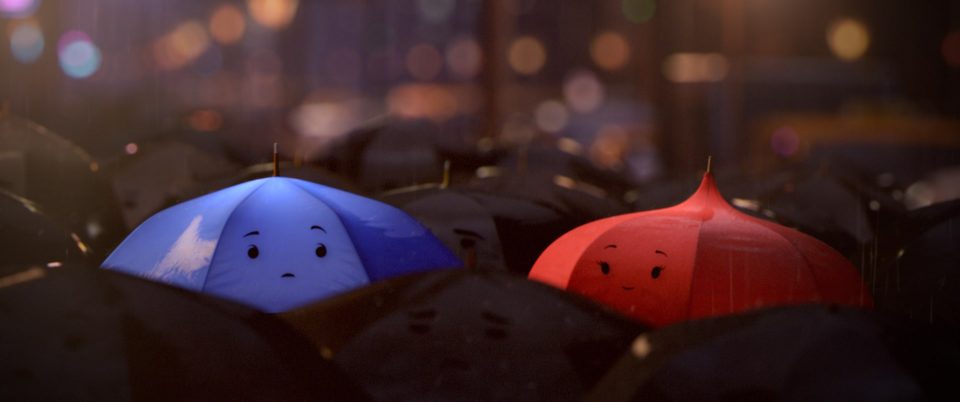 le parapluie bleu