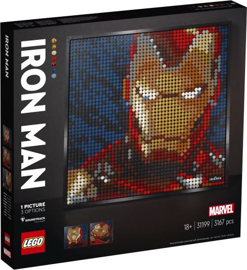 lego art iron man