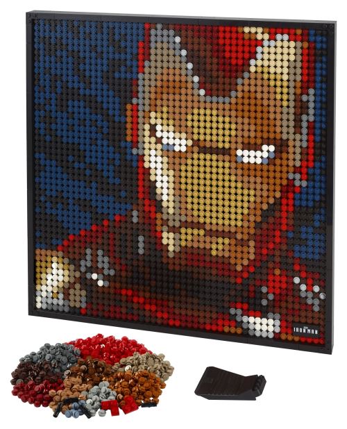 lego art iron man