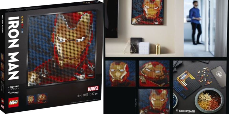 lego art iron man