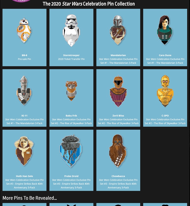 star wars celebration pins