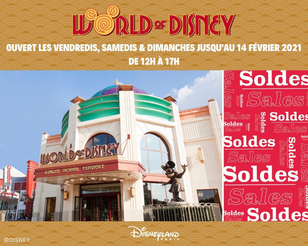 world of disney soldes 2021
