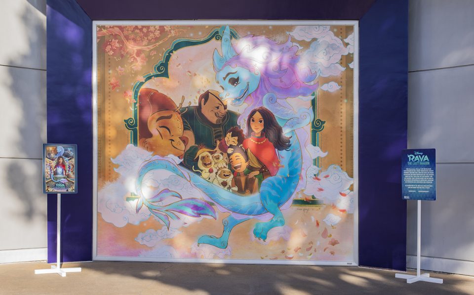 raya fresque murale