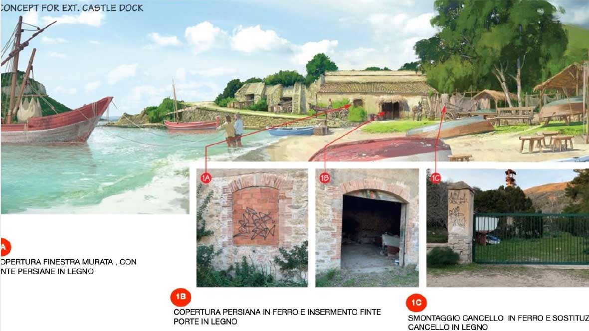 la petite sirène décors sardaigne