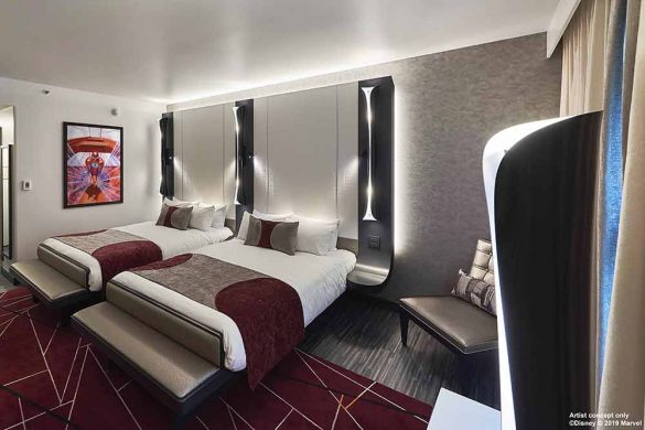 Vue préparatoire d'une chambre supérieure