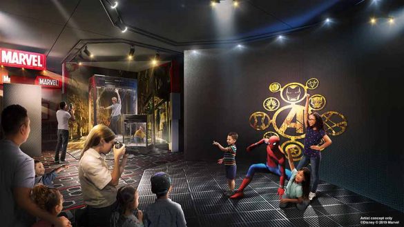 Vue préparatoire de Super Hero Station