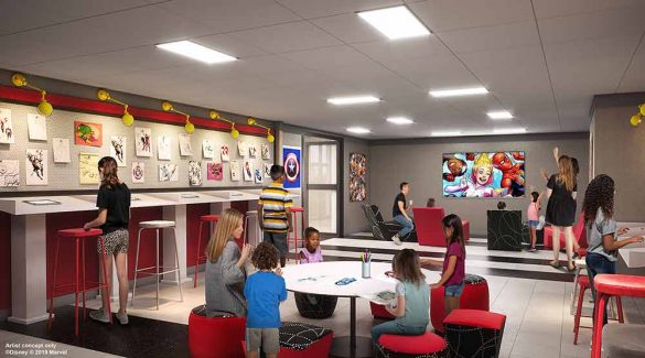 Vue préparatoire de Marvel Design Studio