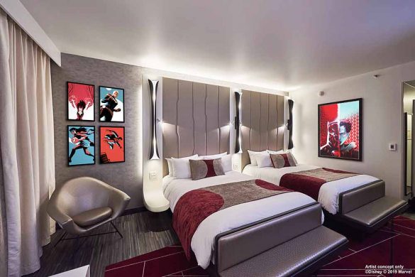 Vue préparatoire d'une chambre supérieure