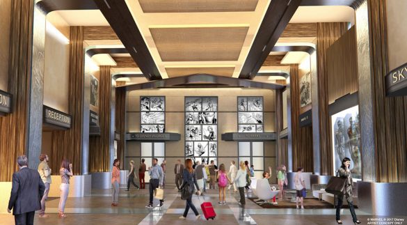 Premier visuel préparatoire du lobby révélé en 2017