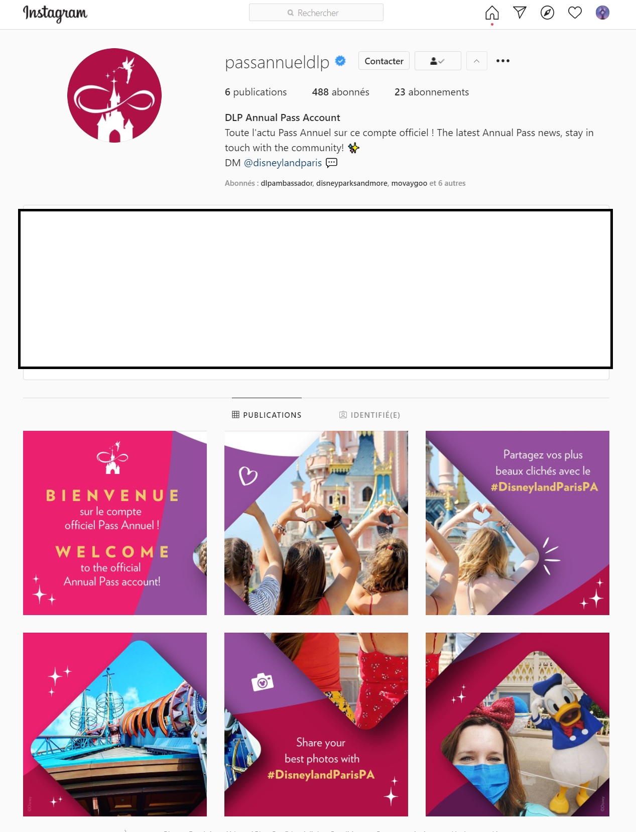 instagram pass annuels