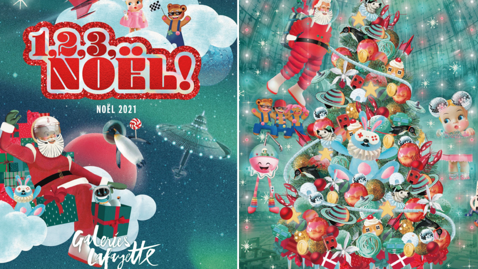 galeries lafayette noël 2021 disney+ 01