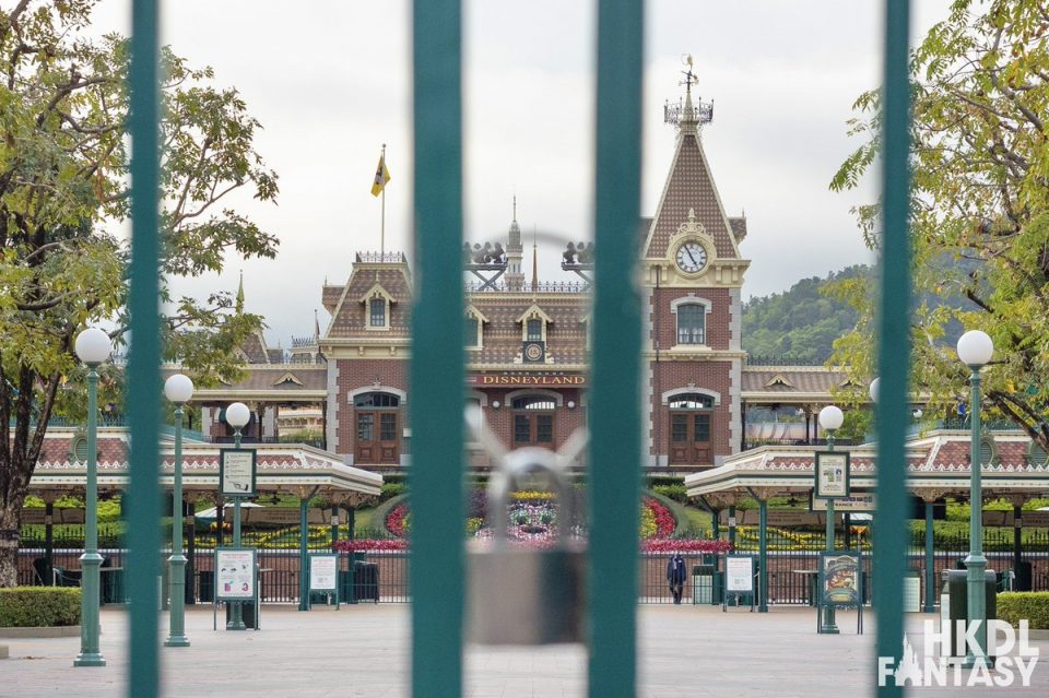hong kong disneyland fermeture prolongée