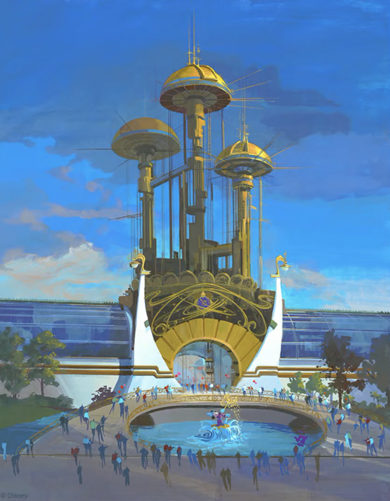 concept art chateau retro