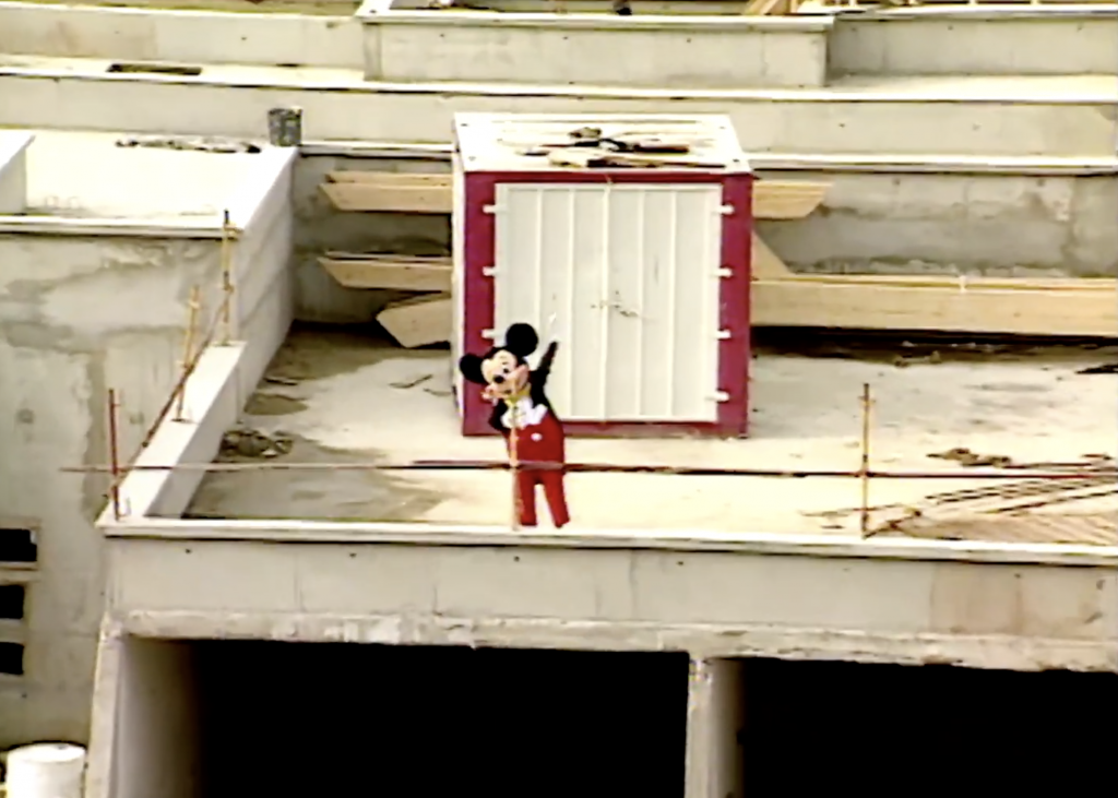 mickey construction du parc