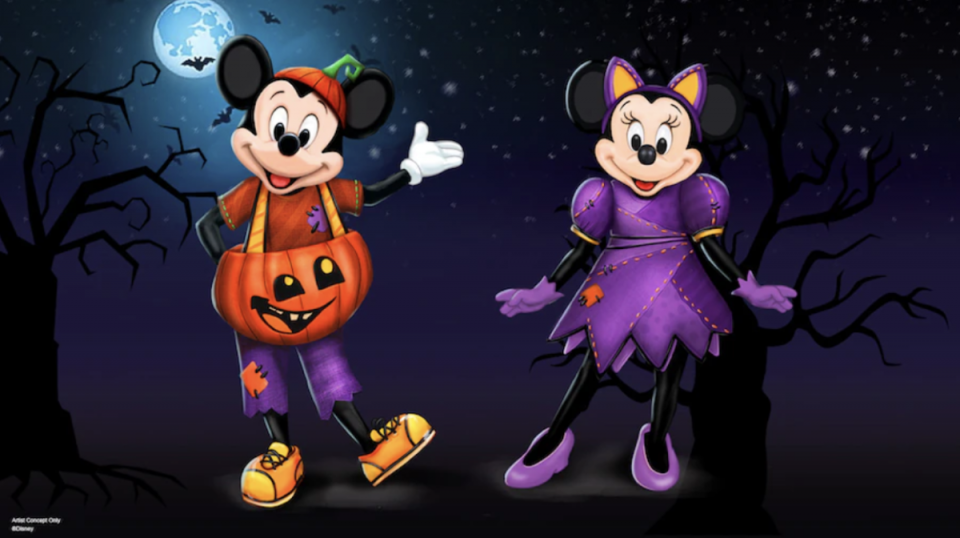 mickey minnie halloween disneyland