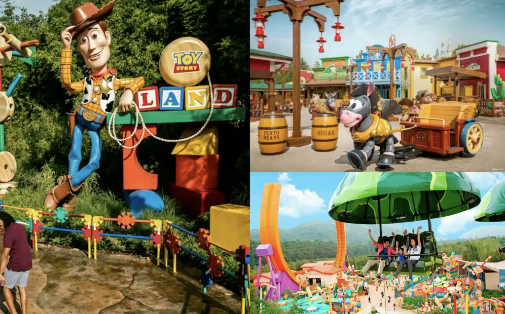 toy story playland à l'étranger