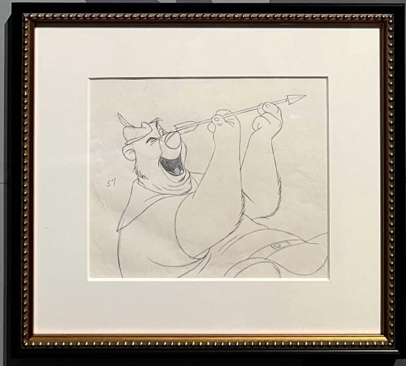 Dessin final pour l'animation Petit Jean - Milt Kahl