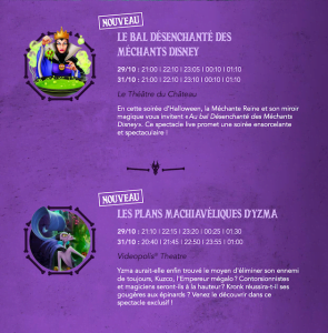 spectacles soirées halloween 2022