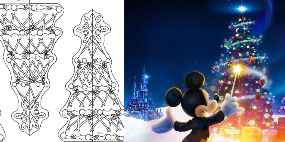 disney paper parks noël