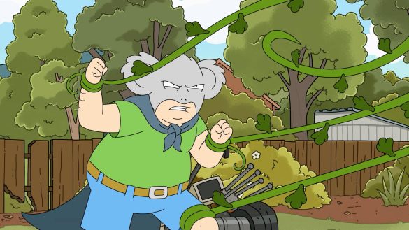 Koala Man -- Season 1 -- “Koala Man” follows middle-aged dad Kevin and his titular secret identity, whose only superpower is a burning passion for following rules and snuffing out petty crime. Koala Man is on a quest to clean up the town of Dapto, often roping his frustrated family into his increasingly bizarre adventures. (Photo: Courtesy of Hulu)