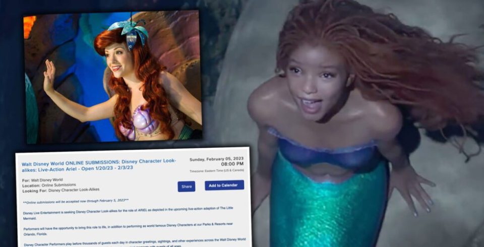 ariel live-action walt disney world