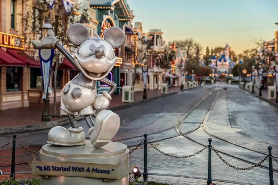 mickey statues disneyland
