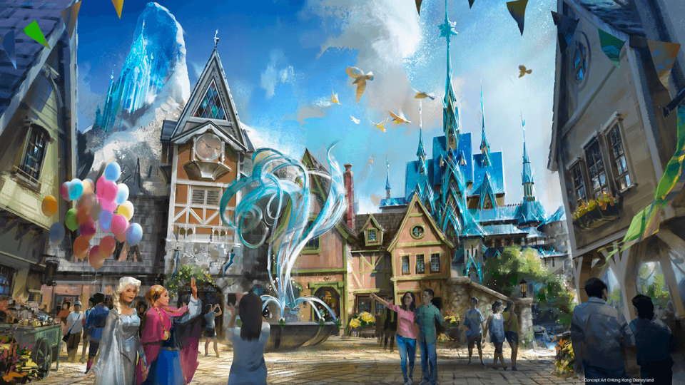 world of frozen novembre hong kong disneyland