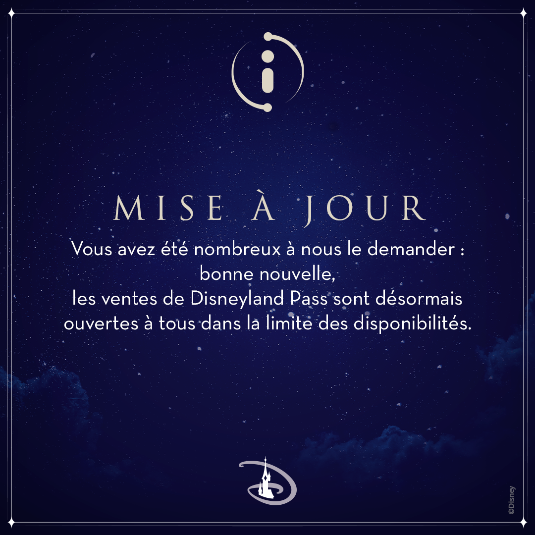 vente disneyland pass