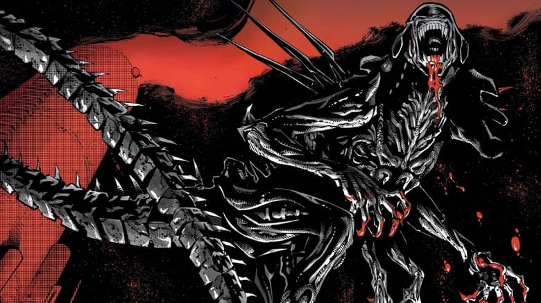 alien rouge noir blanc