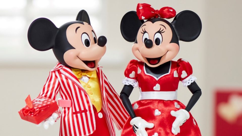 poupées mickey minnie saint-valentin 01