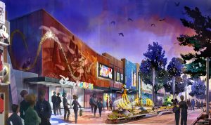 concept art disney village