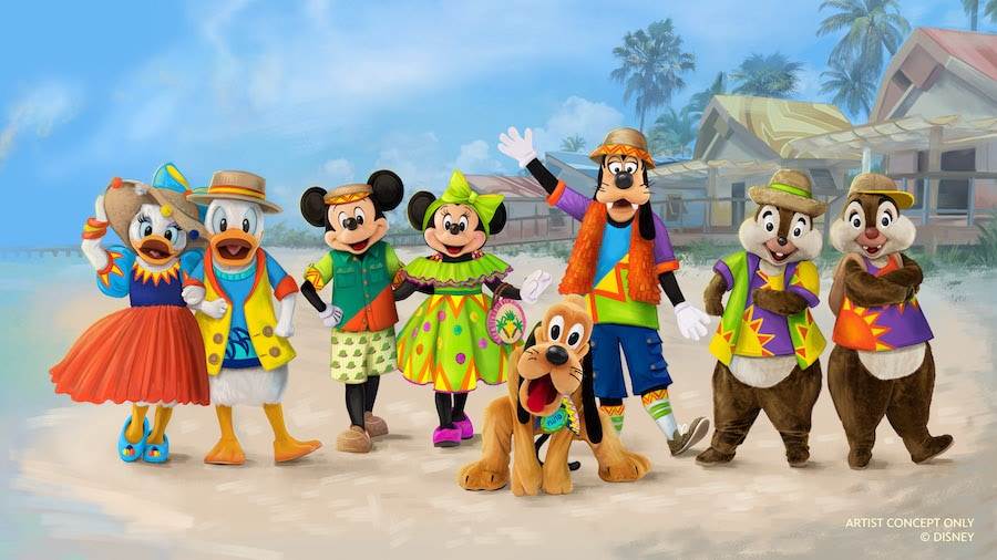 tenues mickey amis disney lookout cay