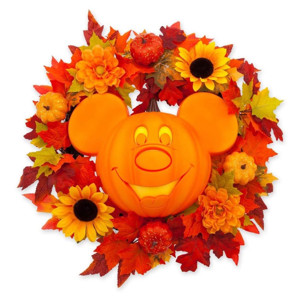 couronne automnale halloween mickey mouse 01
