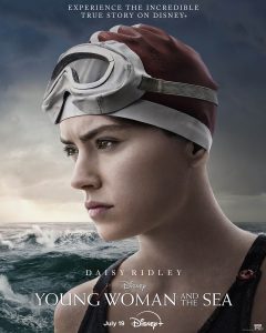 young woman and the sea affiche disney+