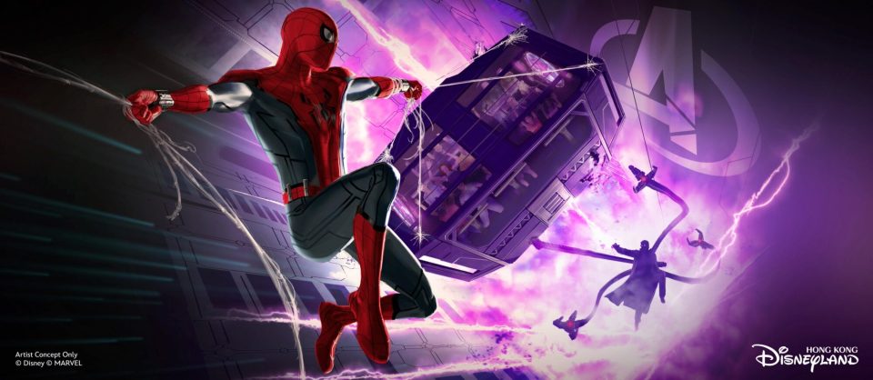 attraction spider-man hong kong disneyland