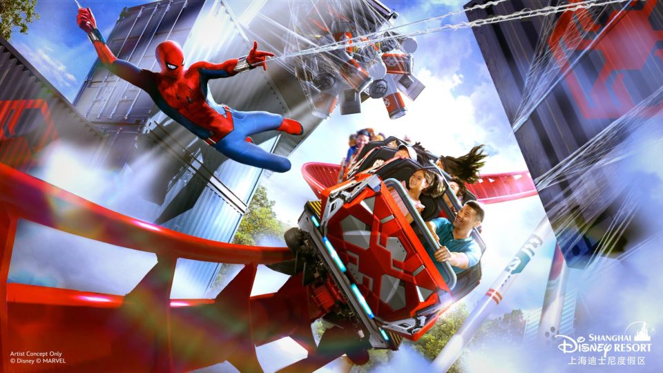roller coaster spider-man
