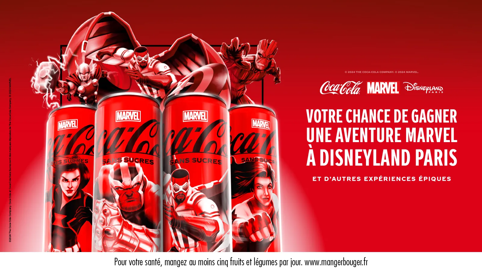 coca-coca disneyland marvel